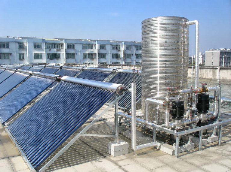峄城区商用大容量真空管太阳能热水系统
